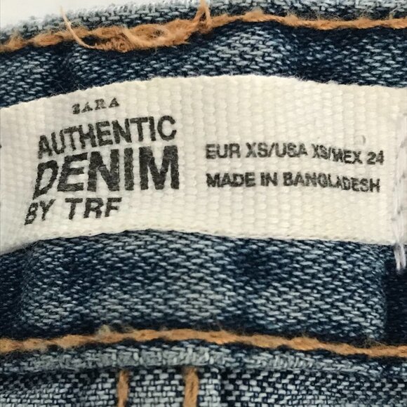 Zara Authentic Denim by Trafaluc Mini Skirt With Side Striping - Picture 4 of 14